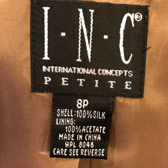 Bronze Silk Blazer - Picture 5 of 5